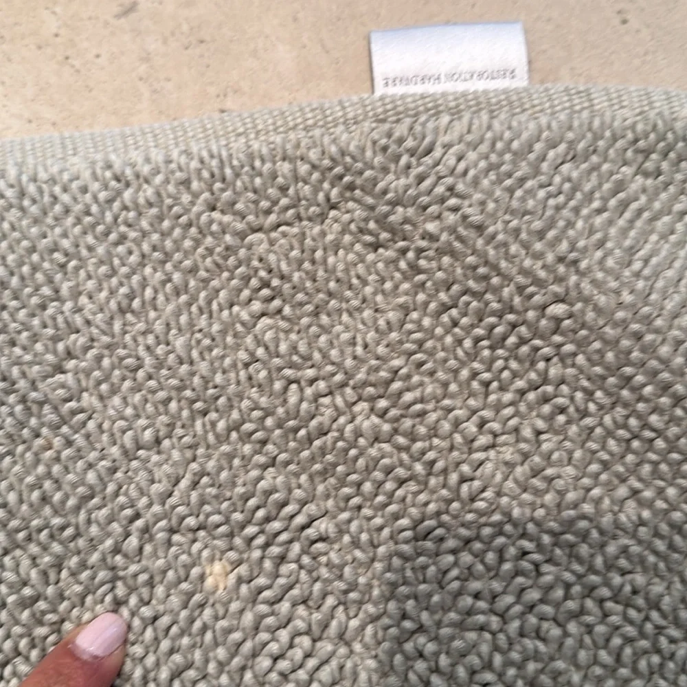 Restoration Hardware bath mat. Gently used. Has one small faded spot.